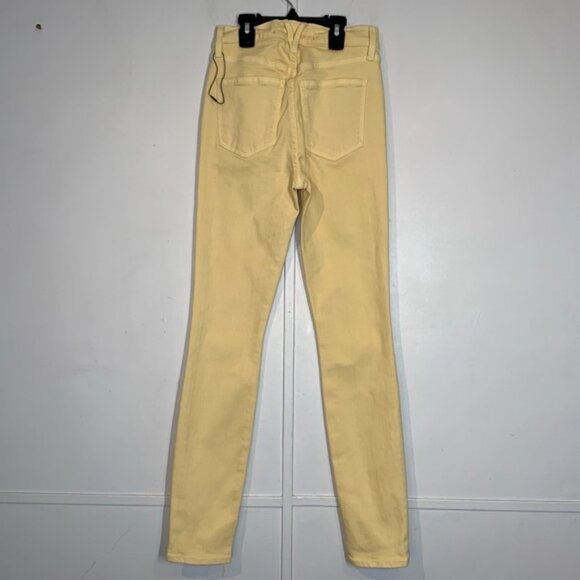 Veronica Beard Maera High-Rise Skinny Jeans in Mustard - Picture 7 of 12